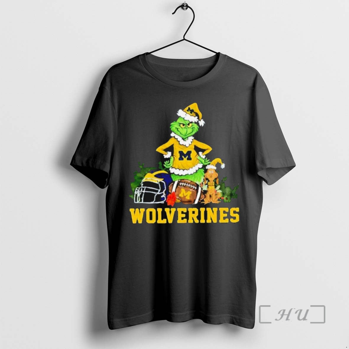 Officials Grinch And Dog Michigan Wolverines Football T Shirt Sweater