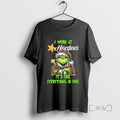 Officials Grinch I Work At Hardees Logo Its Fine Everything Is Fine Tee Sweater
