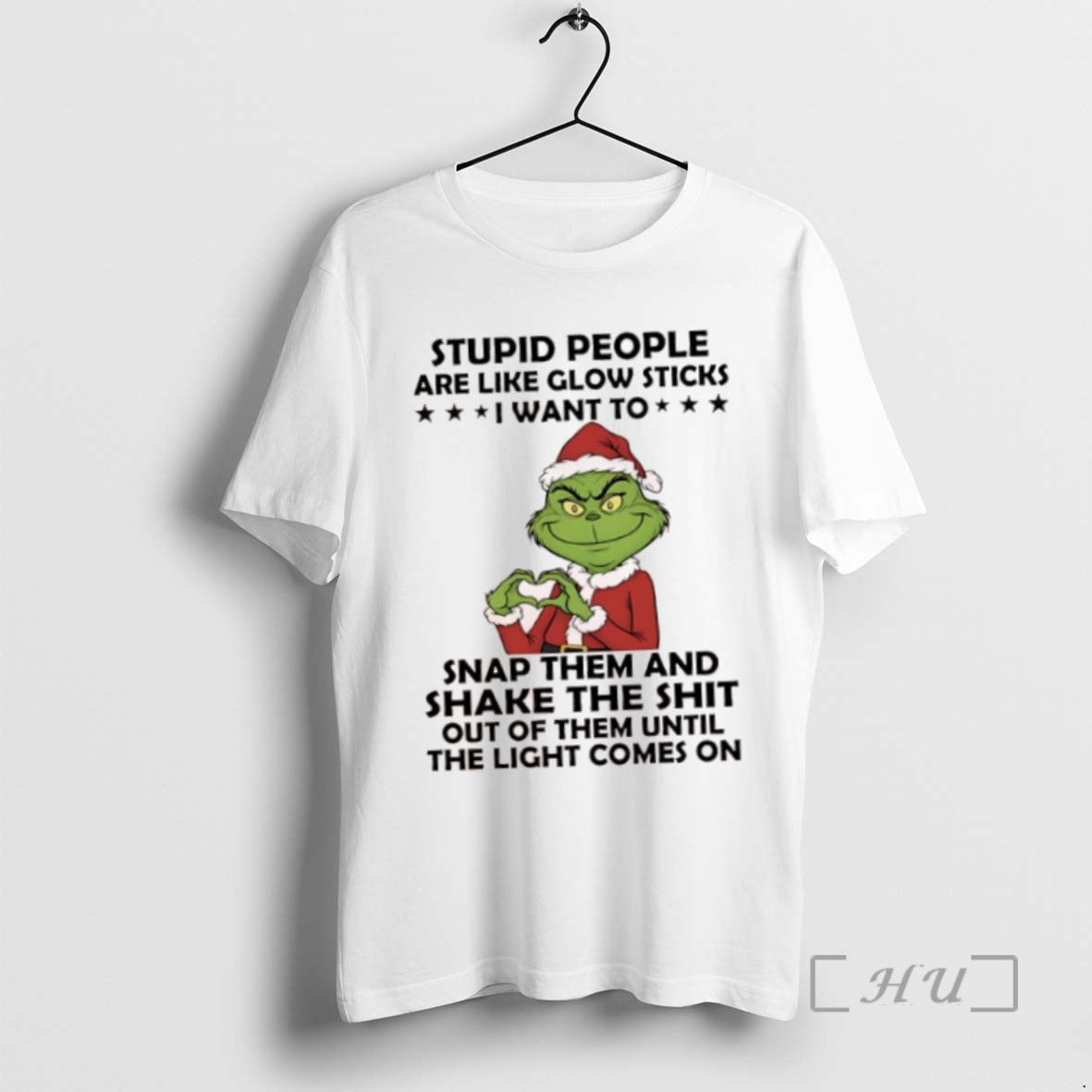Officials Grinch Stupid People Are Like Glow Sticks Shirts Sweater