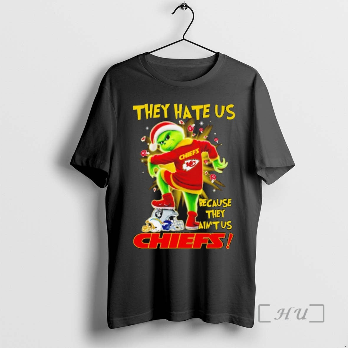 Officials Grinch They Hate Us Because They Aint Us Chiefs Christmas Shirts Sweater