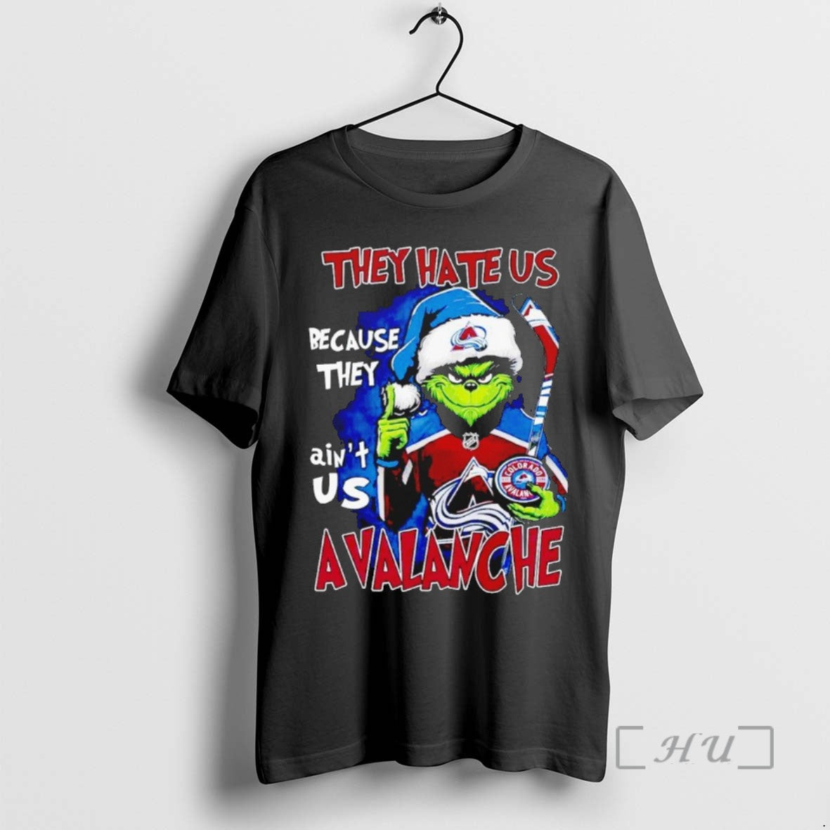 Officials Grinch They Hate Us Because They Aint Us Colorado Avalanche Shirts Sweater