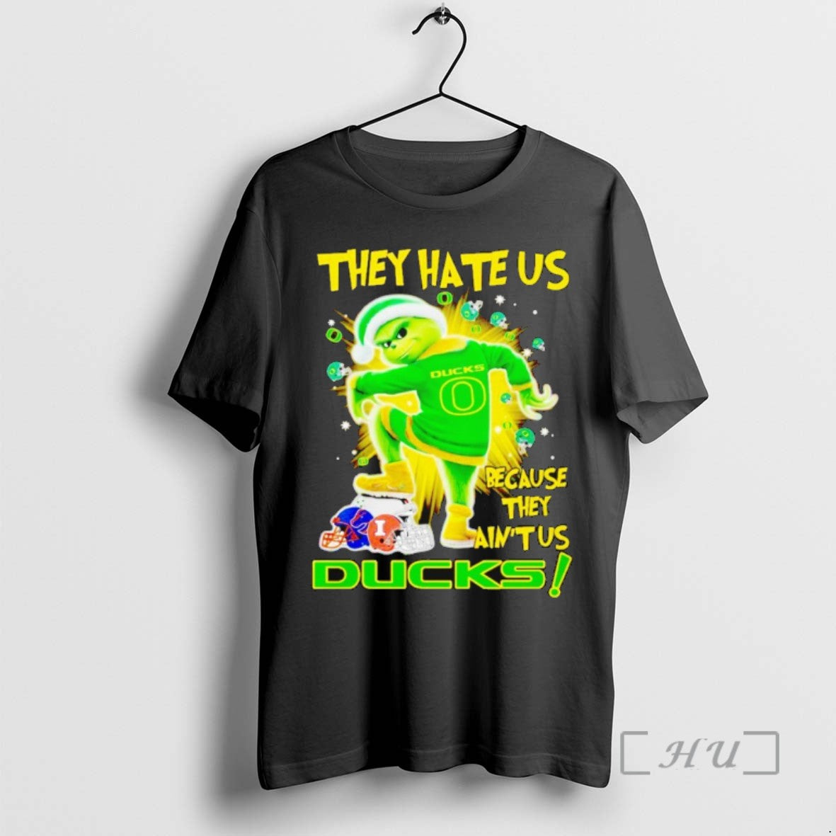 Officials Grinch They Hate Us Because They Aint Us Ducks Christmas Shirts Sweater
