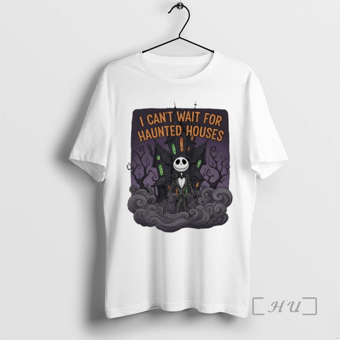 Officials Jack Skellington I Cant Wait For Haunted Houses Halloween Tee Sweater