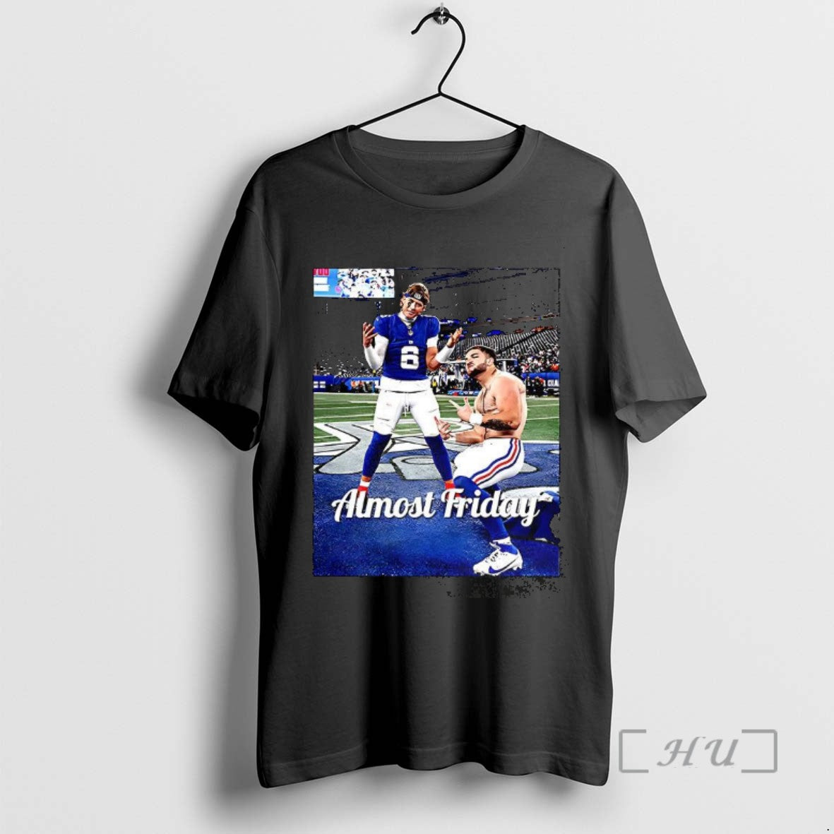 Officials Jaxson Dart And Cam Skattebo New York Giants Football Almost Friday T Shirt Sweater