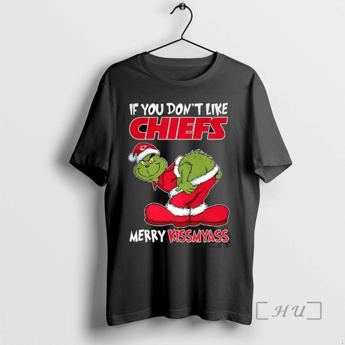 Officials Kansas City Chiefs Grinch If You Dont Like Chiefs Merry Krissmyass Funny Christmas Shirts