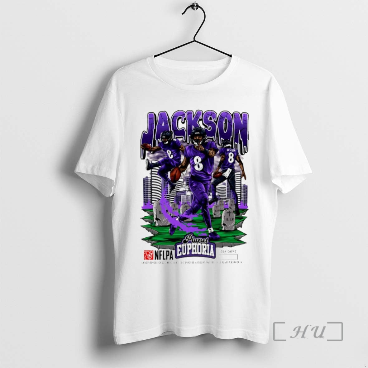 Officials Lamar Jackson Baltimore Ravens Player Comic T Shirt Sweater