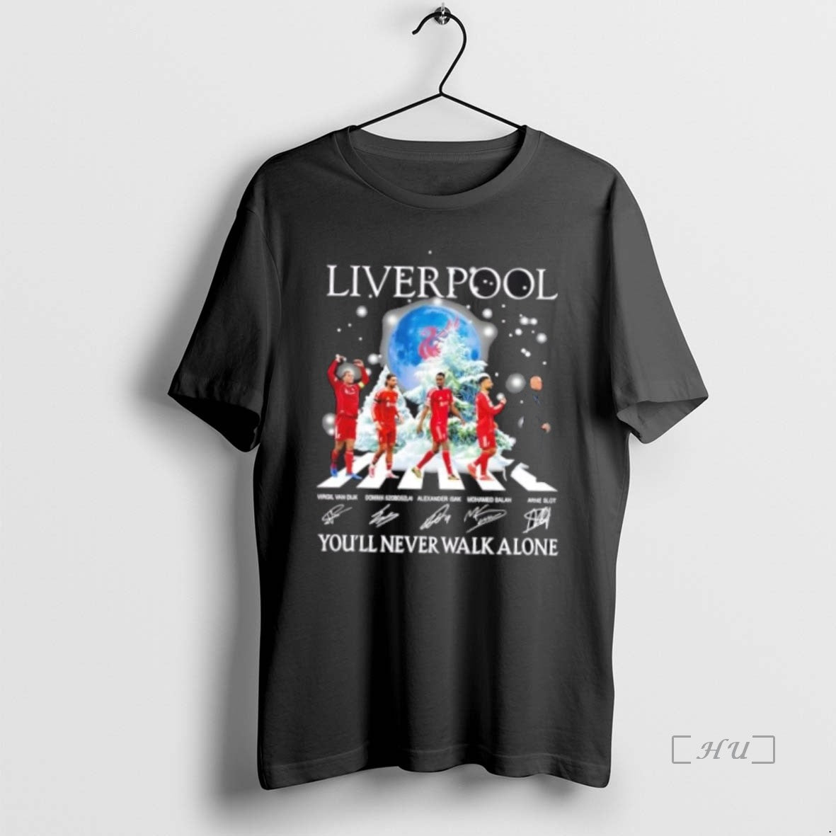 Officials Liverpool Arne Slot And Players Abbey Road Youll Never Walk Alone T Shirts Sweater