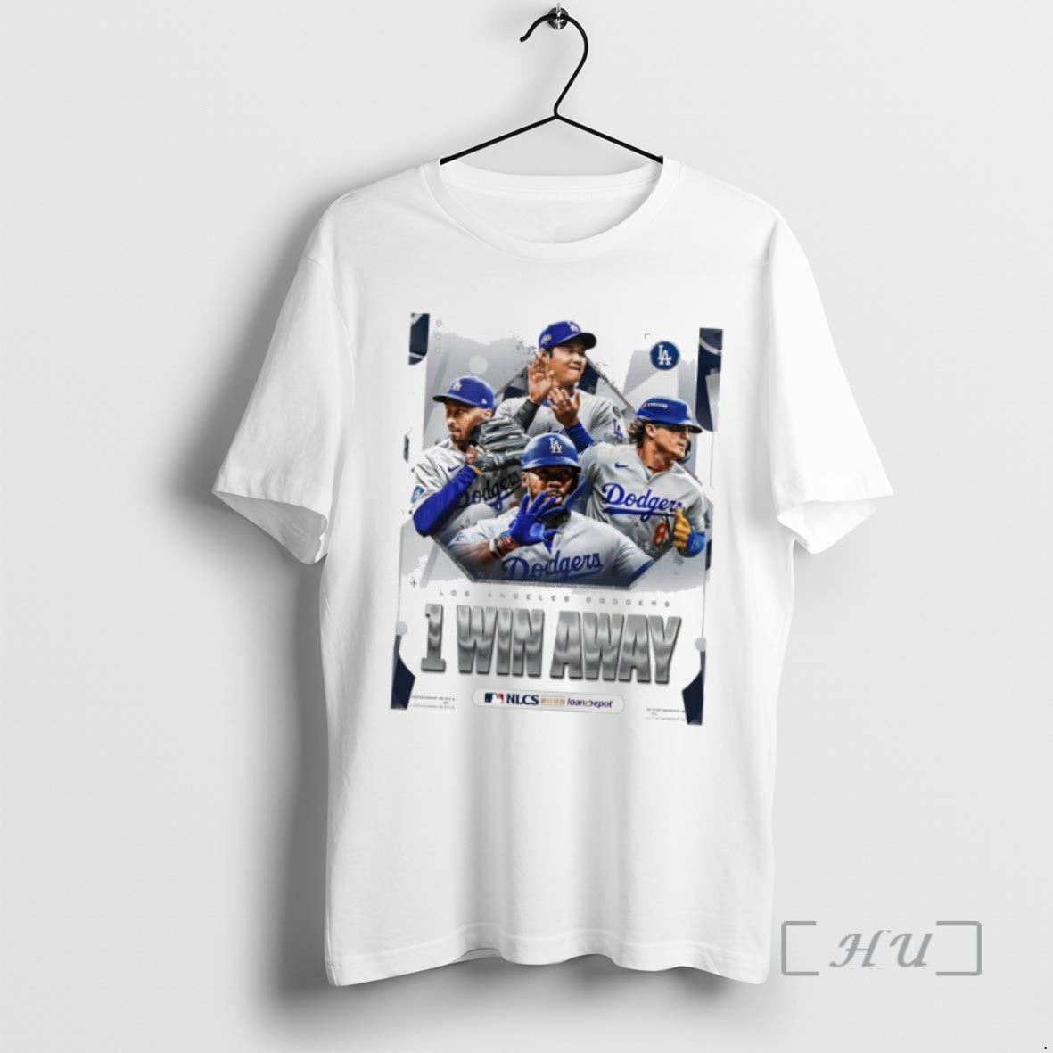 Officials Los Angeles Dodgers One Win Away National League Shirts Sweater