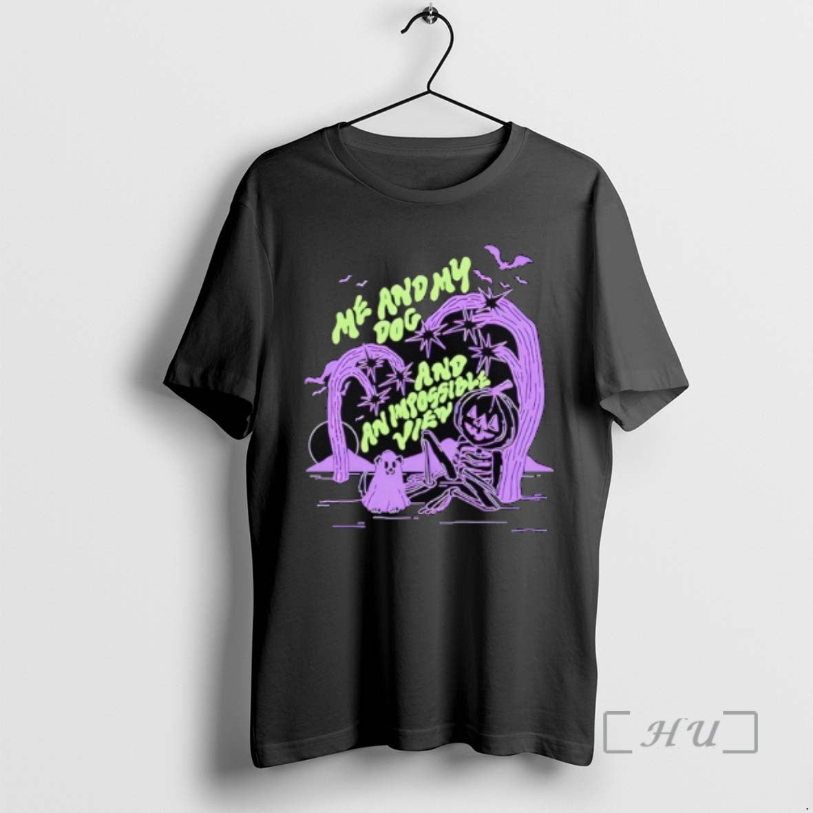 Officials Me And My Dog And An Impossible View Halloween Tee Sweater