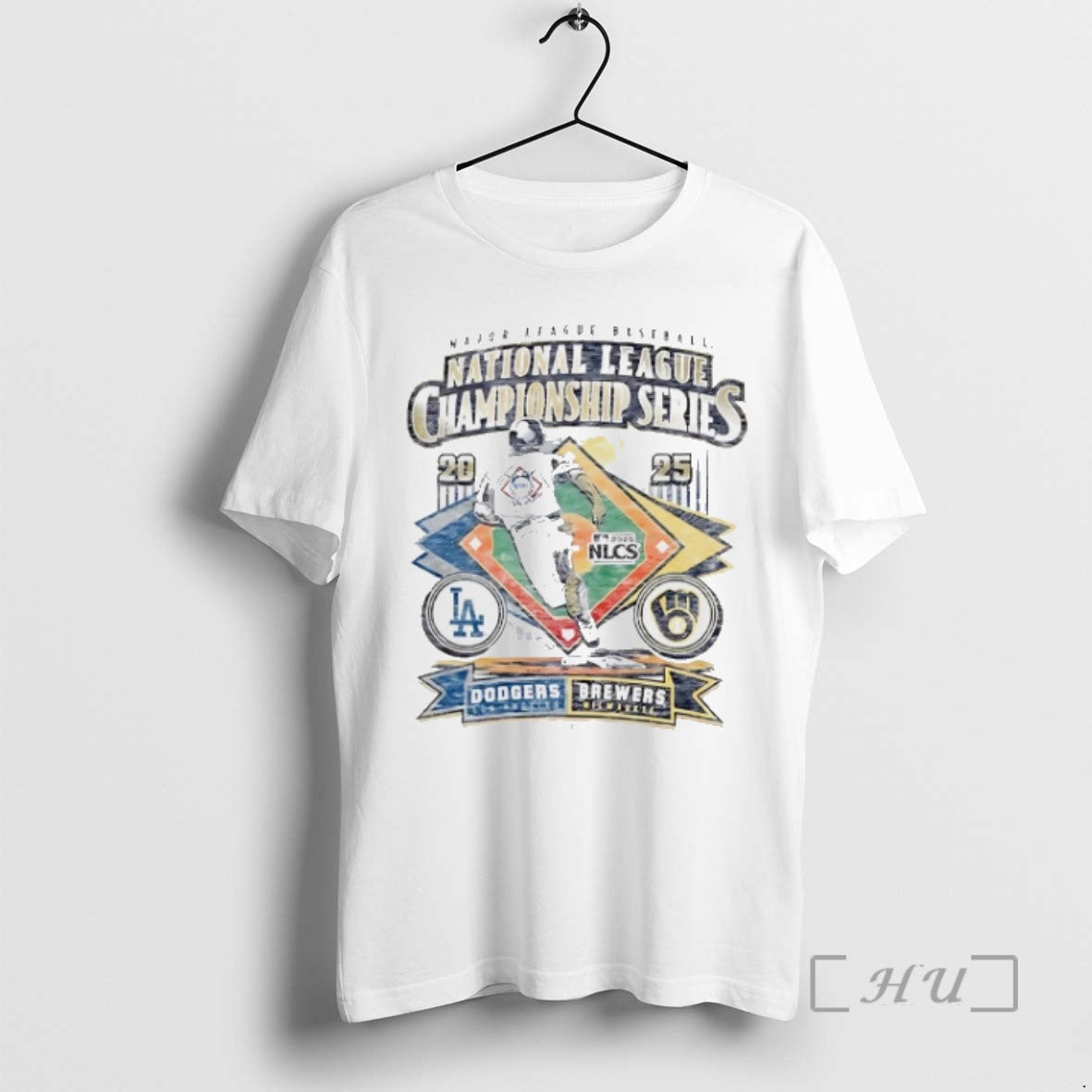 Officials Milwaukee Brewers Vs La Dodgers 2025 Nlcs Match Up Dueling Franklin T Shirt Sweater