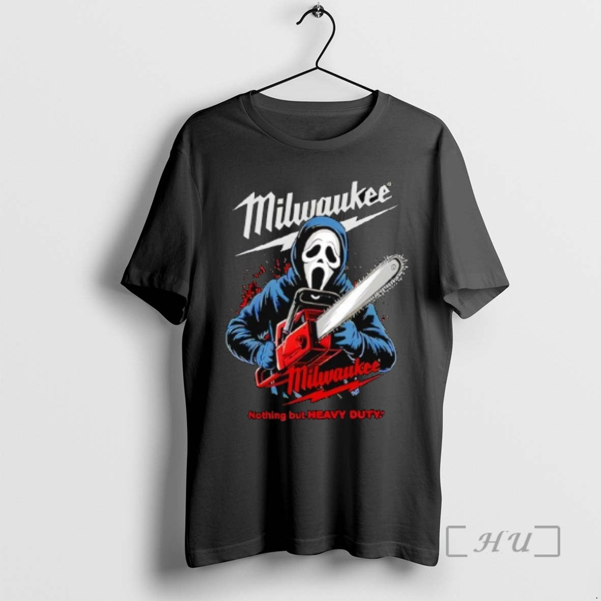 Officials Milwaukee Tools Ghost Face With Chainsaw Halloween Tee Sweater
