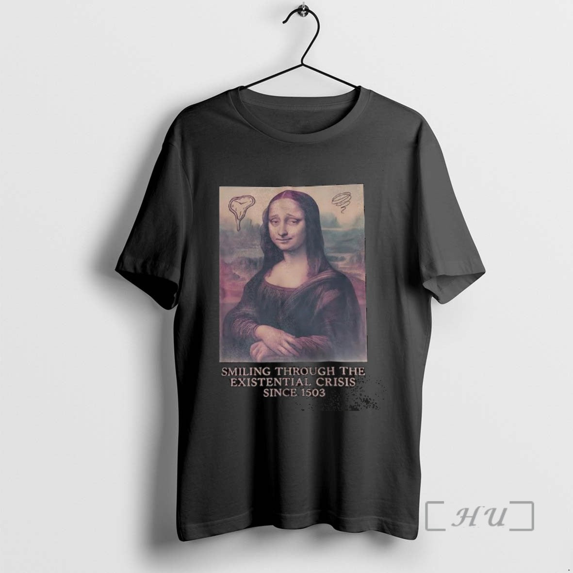 Officials Mona Lisa Smiling Through The Existential Crisis Since 1503 Tee Sweater