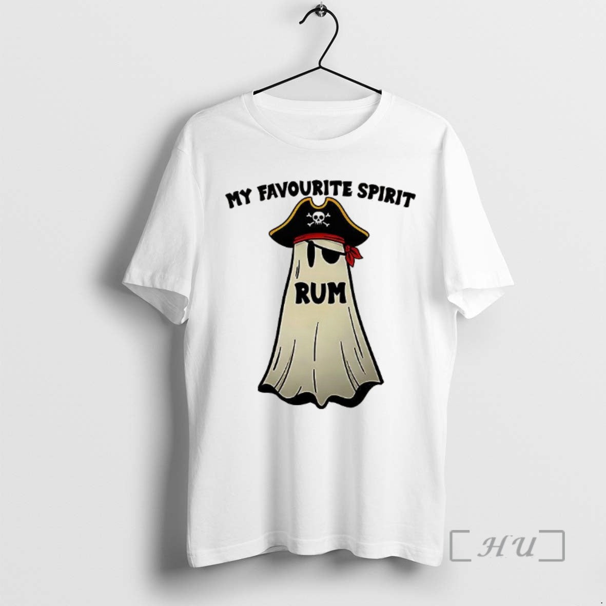 Officials My Favourite Spirit Ghost Pirates Rum Halloween Tee Sweater