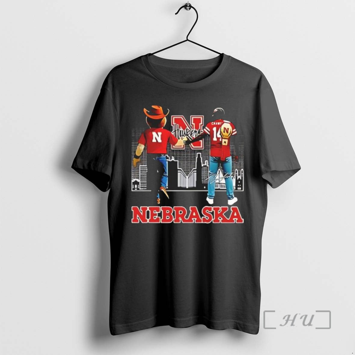 Officials Nebraska Cornhuskers Danny Crawford Vs Mascot Skyline Signature
