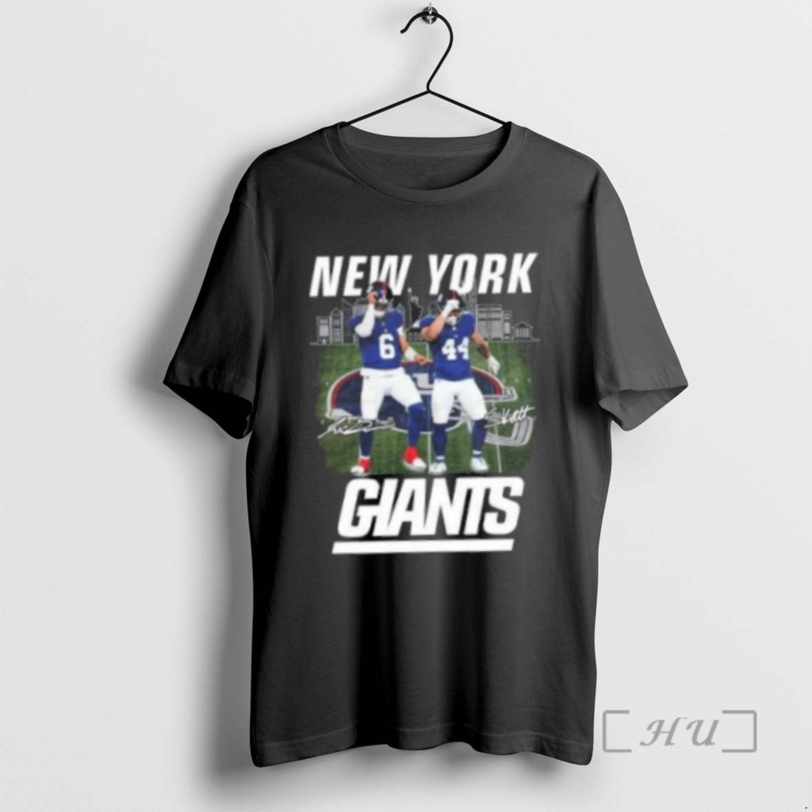 Officials New York Giants Jaxson Dart And Cam Skattebo Signatures 2025 T Shirt Sweater