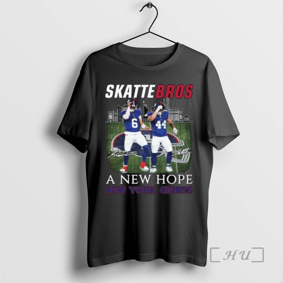 Officials New York Giants Jaxson Dart And Cam Skattebo Skattebros A New Hope Signature Long