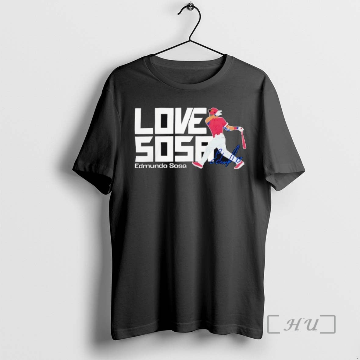 Officials Philadelphia Phillies Edmundo Sosa Love Sosa Signature Tee Sweater