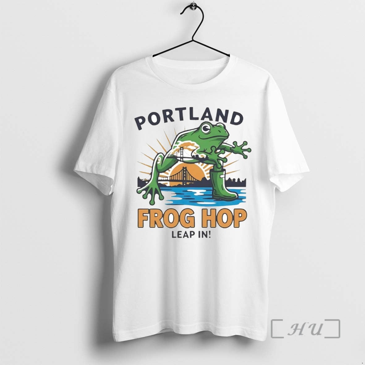 Officials Portland Frog Hop Leap In Tee Shirt Sweater