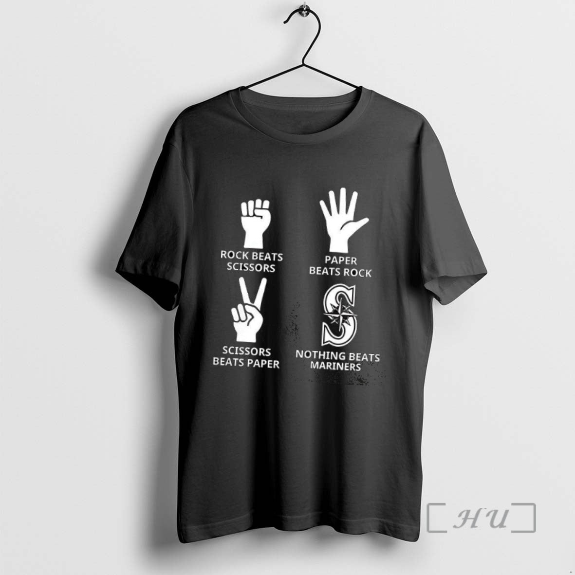 Officials Rock Beats Scissors Paper Beats Rock Scissors Beats Paper Nothing Beats Seattle Mariners Shirts