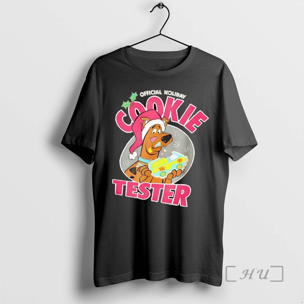 Officials Scooby Doo Holiday Cookie Tester Christmas Tee Shirt Sweater