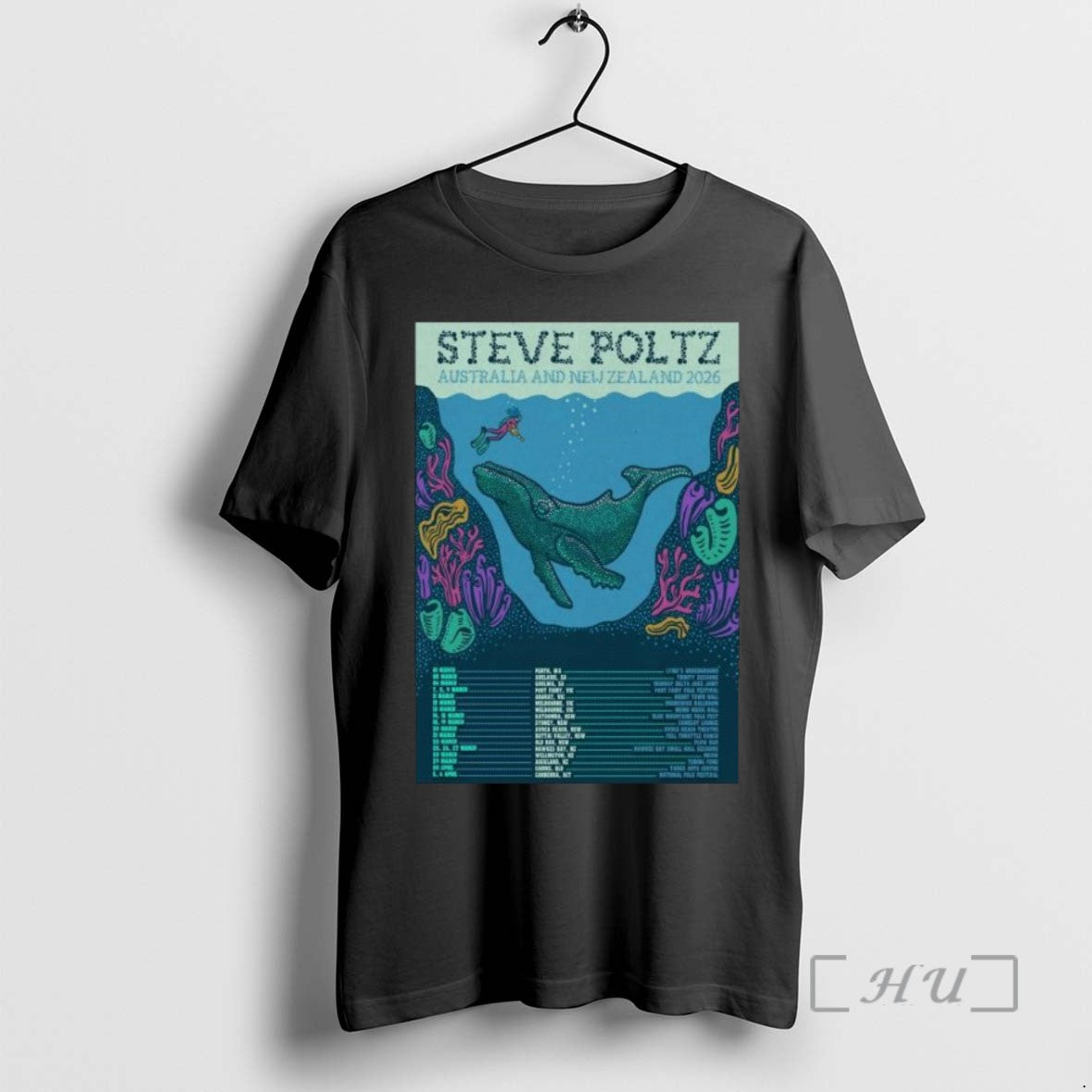Officials Steve Poltz Australia New Zealand 2026 Tour Long Sleve T Shirt Sweater