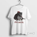 Officials Sucks Halloween Vampire Raccoon Tee Sweater