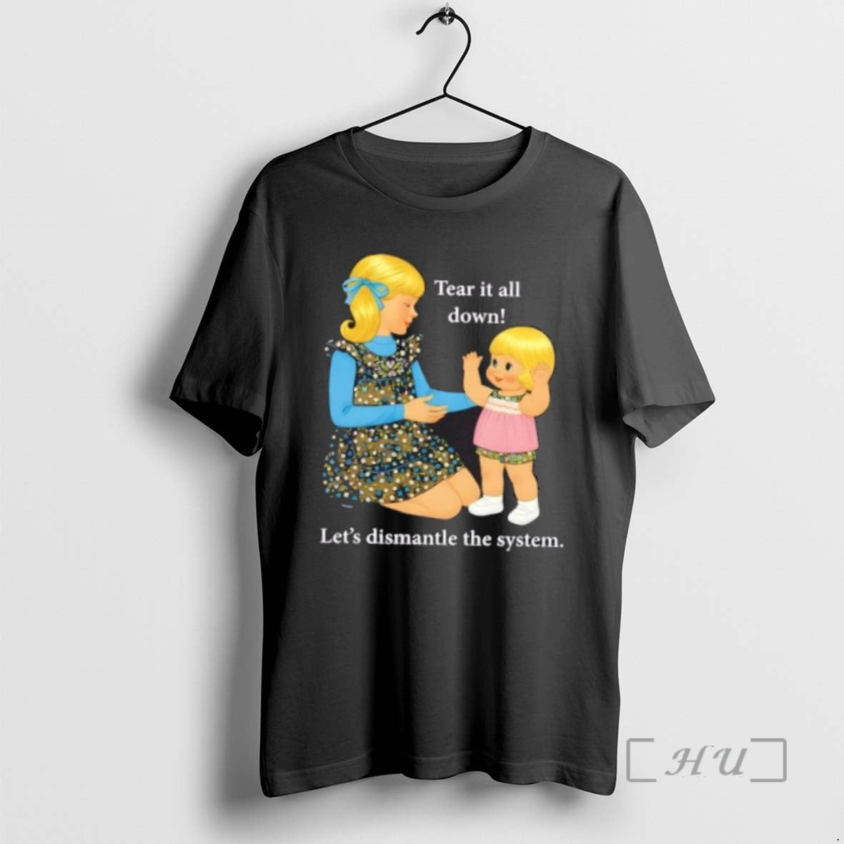 Officials Tear It All Down Lets Dismantle The System Cartoon Shirts Sweater