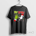 Officials The Grinch And Santa Hands Six Seven Christmas Tee Sweater
