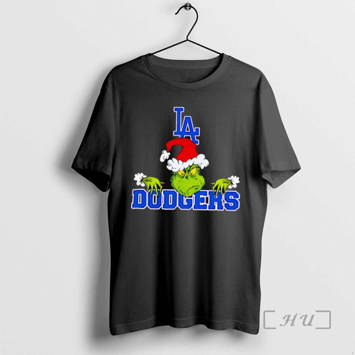Officials Top Los Angeles Dodgers Logo Baseball Grinch Christmas T Shirt Sweater