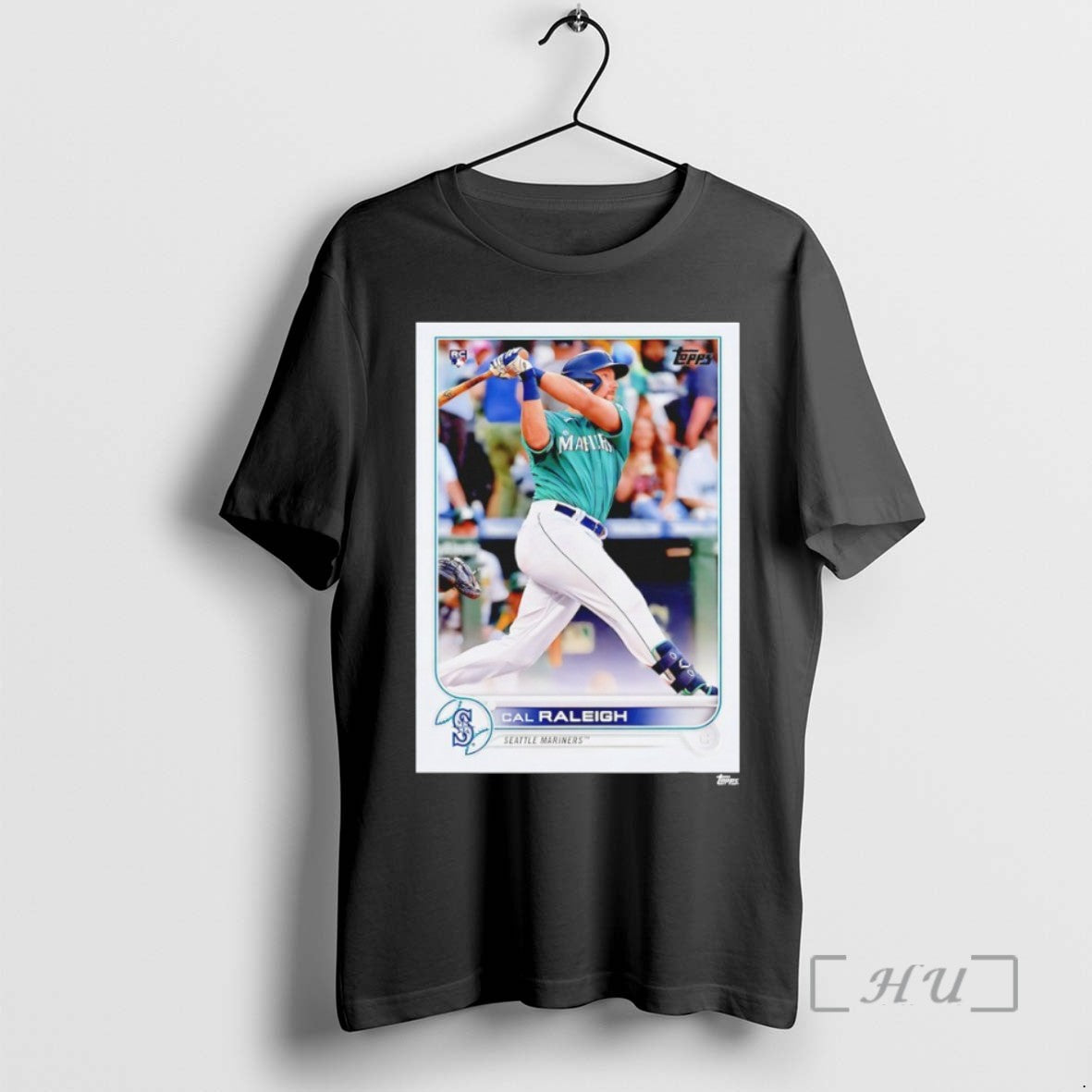 Officials Topps Baseball 2022 Cal Raleigh Seattle Mariners Card Shirts Sweater