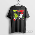 Officials Trending Grinch And Santa Hands Six Seven Christmas T Shirt Sweatshirt Hoodies