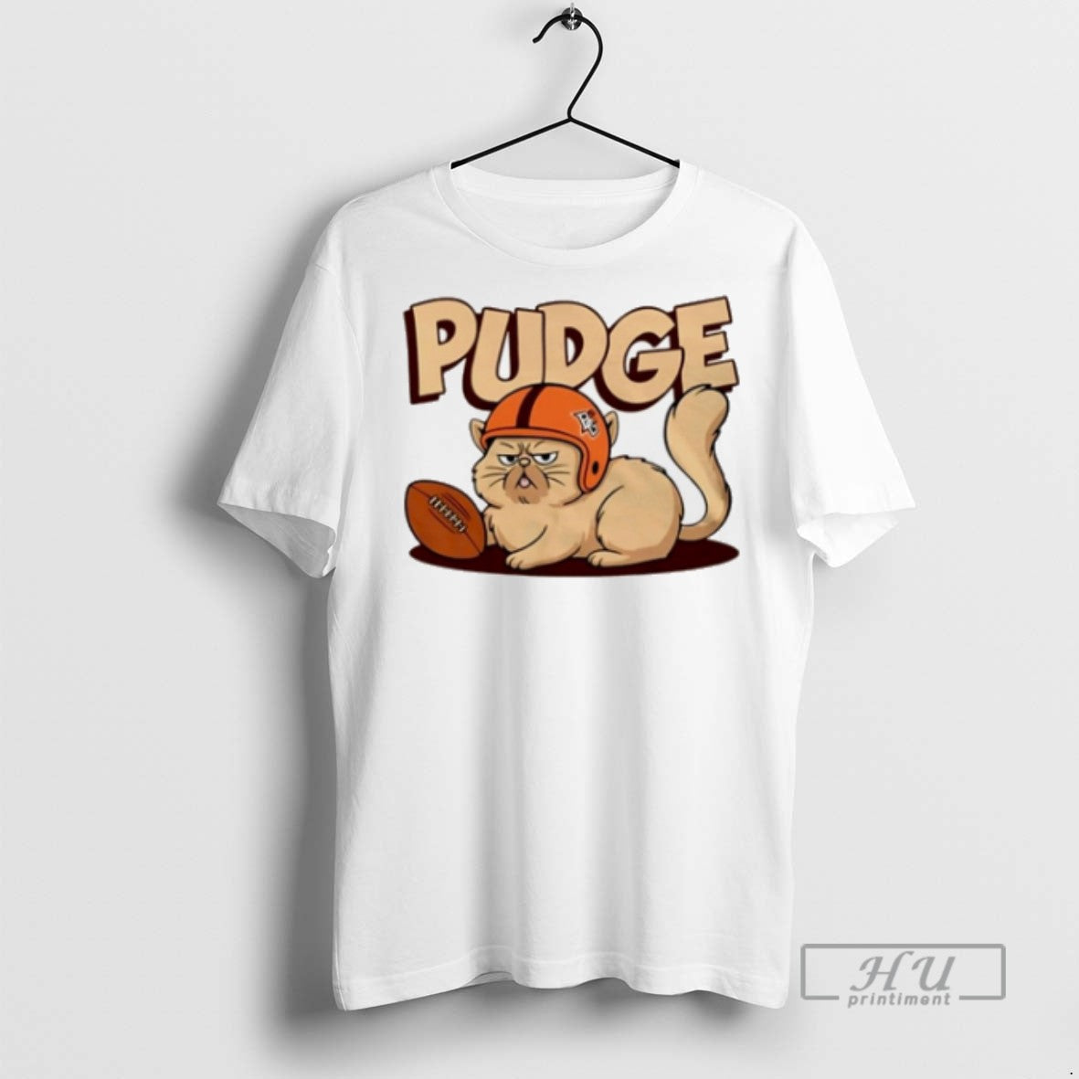 Officials Trending Pudge The Cat Play Football T Shirt Sweatshirt Hoodies