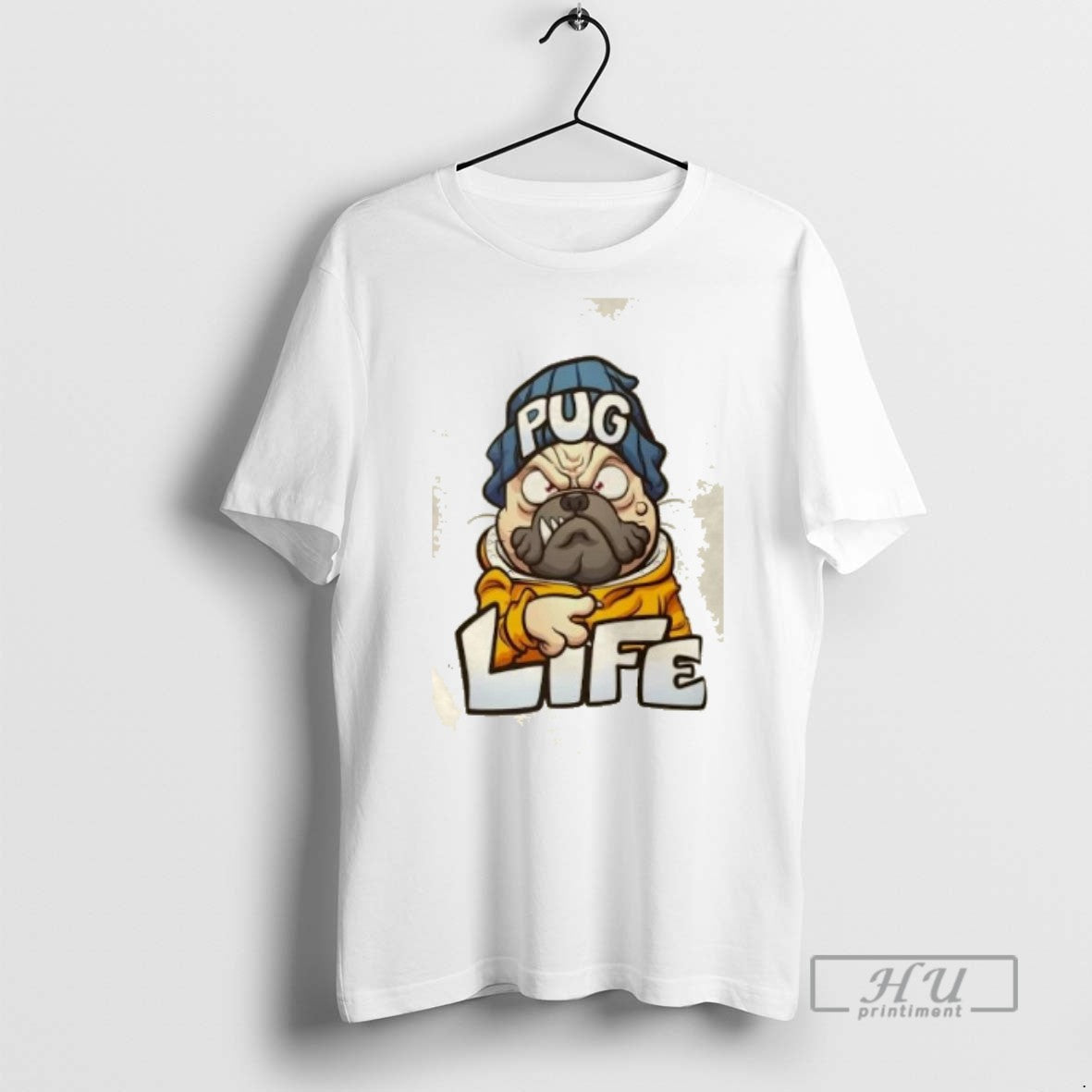 Officials Trending Pug Life Gangsta Dog Cartoon T Shirt Sweatshirt Hoodies