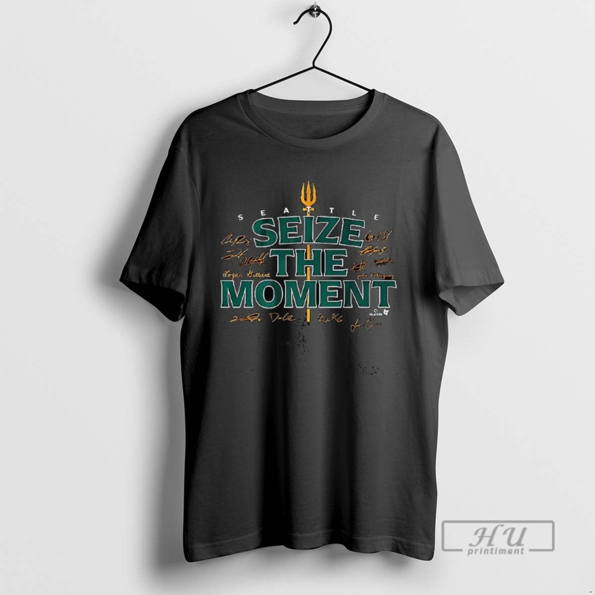 Officials Trending Seize The Moment Seattle Mariners Signature Graphic Tee Shirt Sweatshirt Hoodies