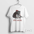 Officials Vampire Raccoon This Sucks Halloween Tee Shirt Sweater