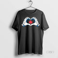 Officials Vladimir Guerrero Jr Toronto Blue Jays Wearing Canada Heart Hands Tee Shirt Sweater