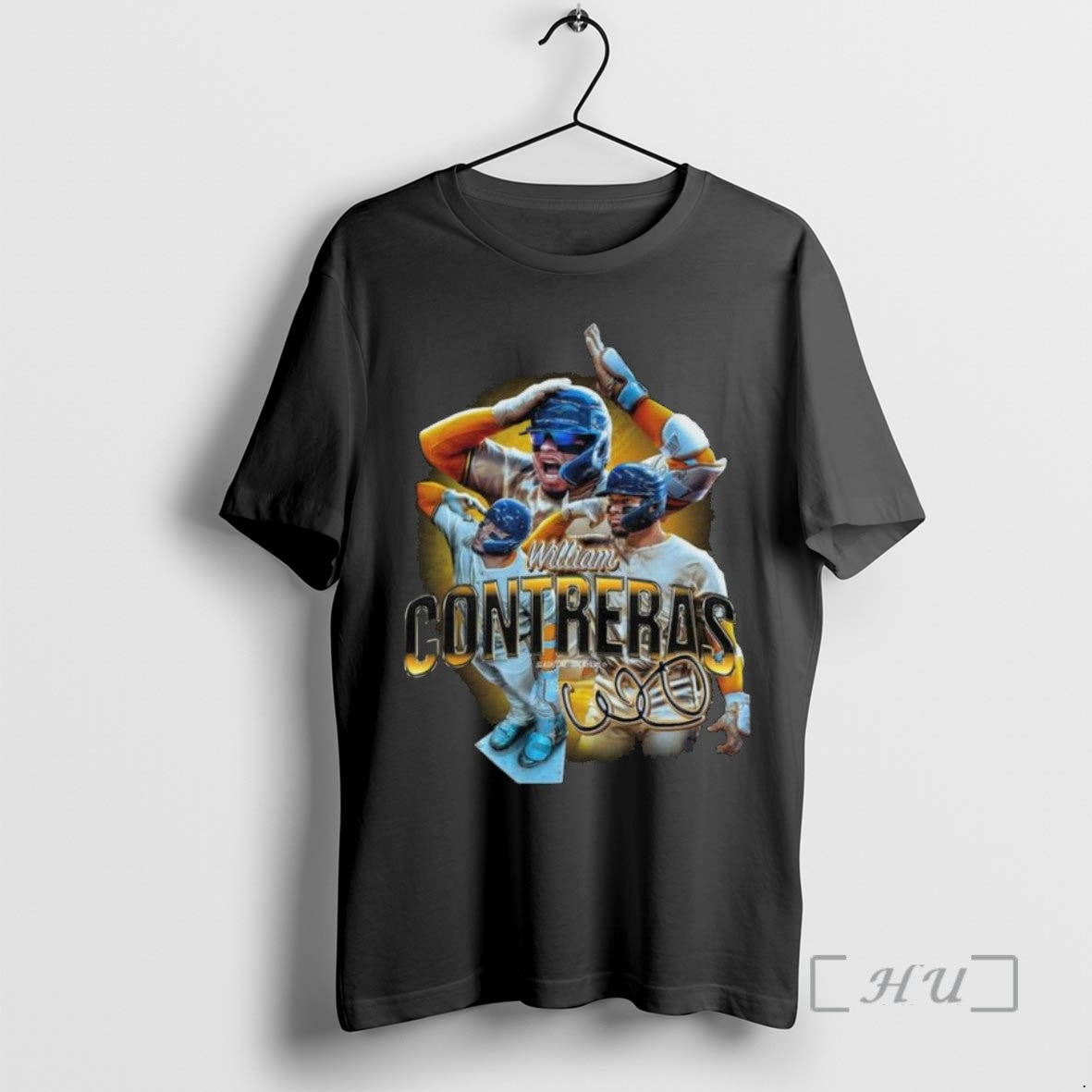 Officials William Contreras Milwaukee Brewers Sign 2025 Long Sleve T Shirt Sweater