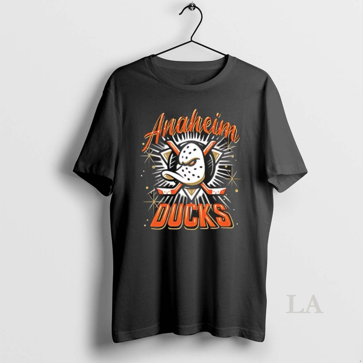 Original Anaheim Ducks Spray On Logo Style