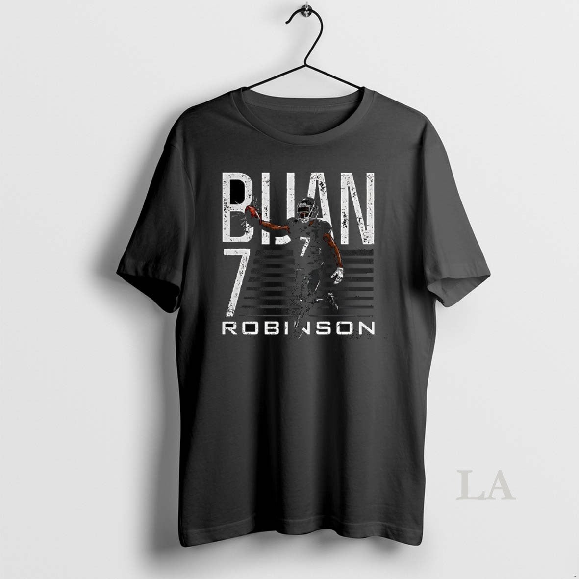 Original Bijan Robinson Atlanta Falcons Football Grab Number 7