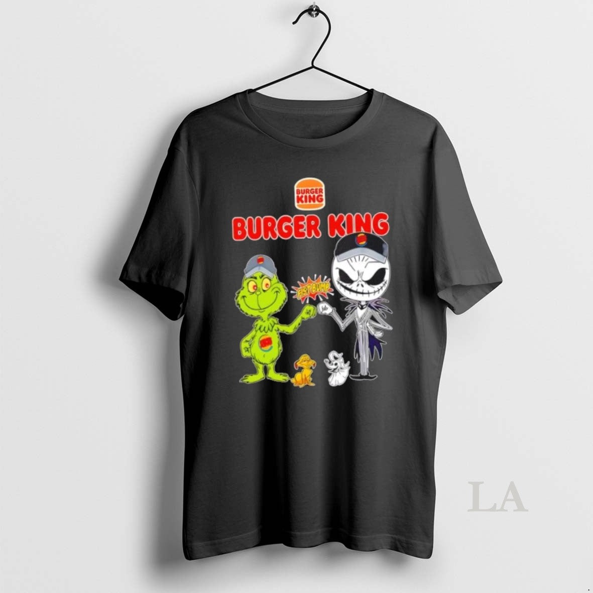 Original Burger King X Grinch And Jack Skellington Fist Bump Uniwilling Friends