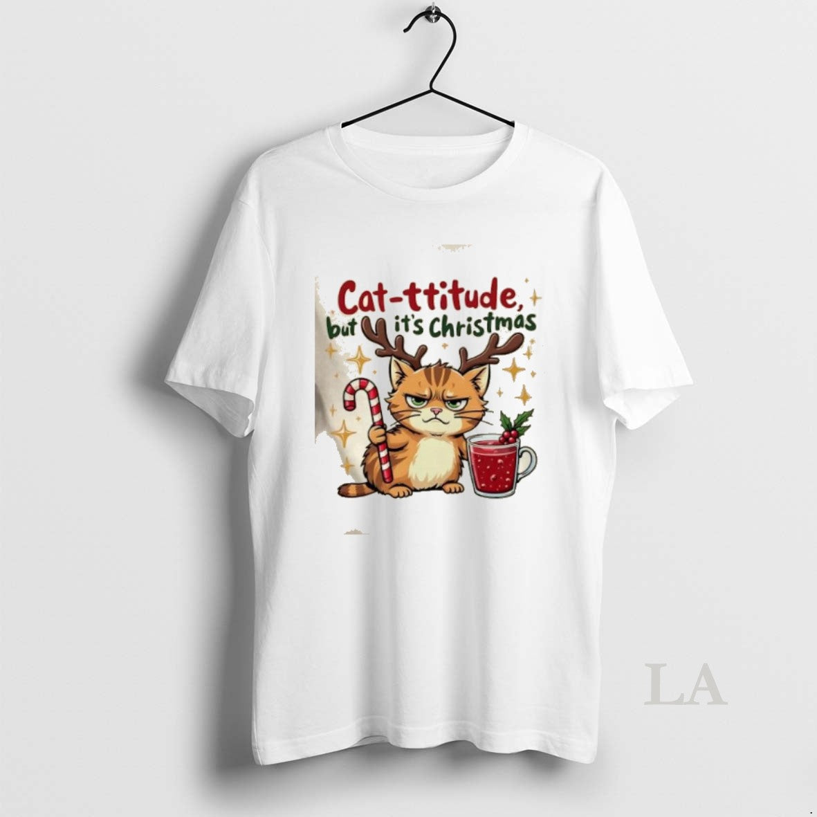 Original Cat Titude Christmas Cat Grumpy