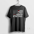 Original Charlie Kirk God Family Country In That Order American Flag
