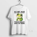 Original Frog At My Age Getting Lucky Means Walking Into A Room Why Im There