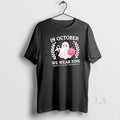 Original Ghost We Wear Pink Breast Cancer Awareness In October