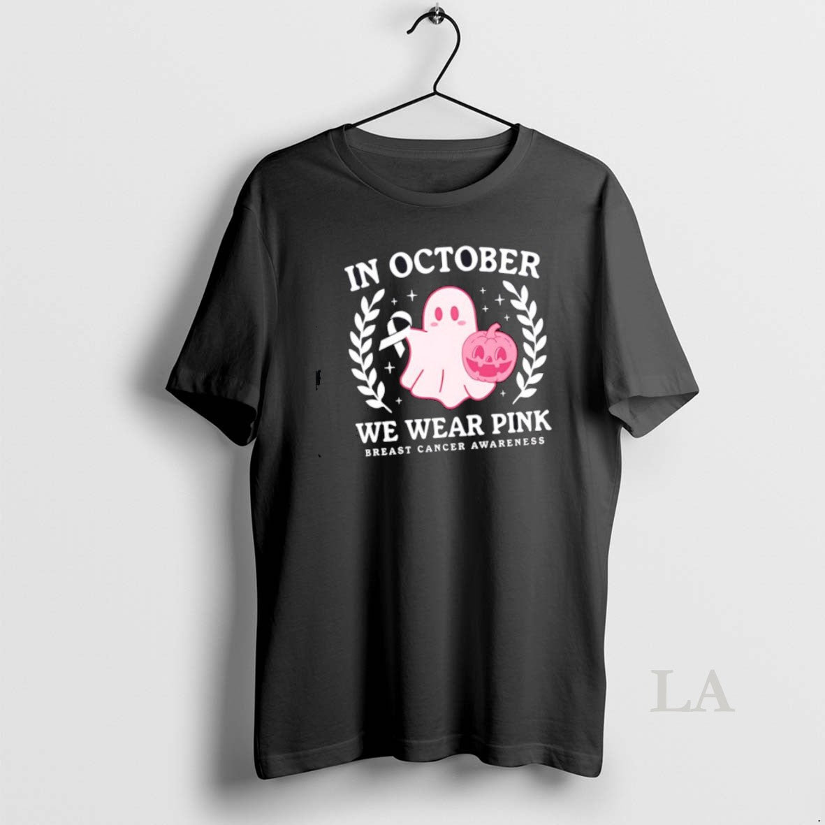 Original Ghost We Wear Pink Breast Cancer Awareness In October