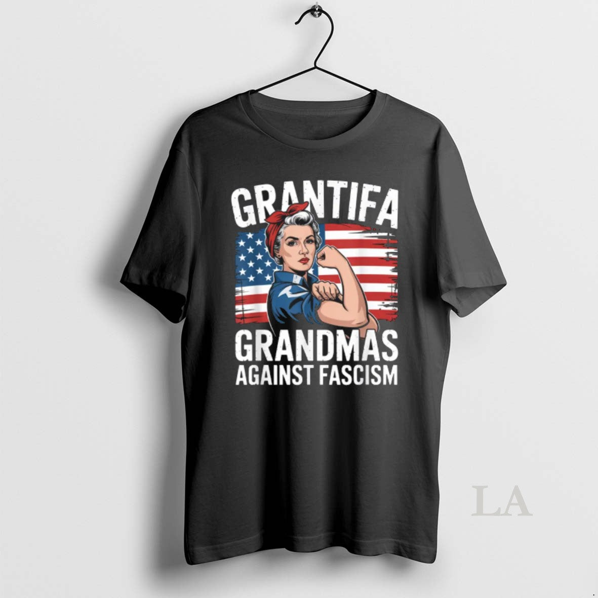 Original Grantifa Grandmas Against Fascism Flag Resist No Kings 50501