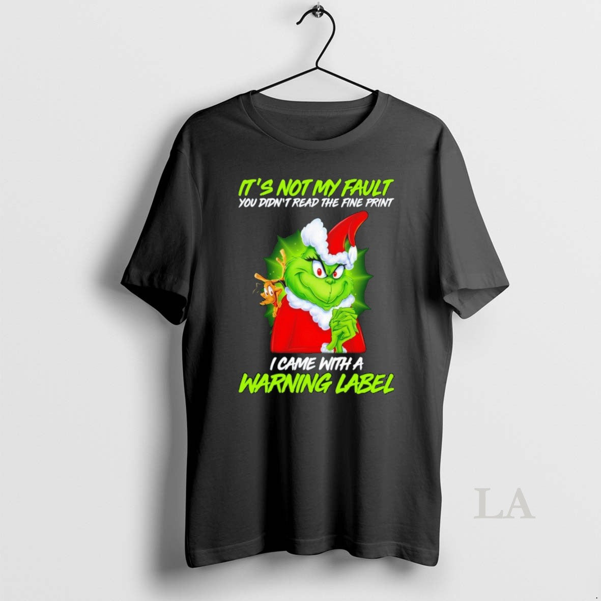 Original Grinch It Not My Fault Warning Label