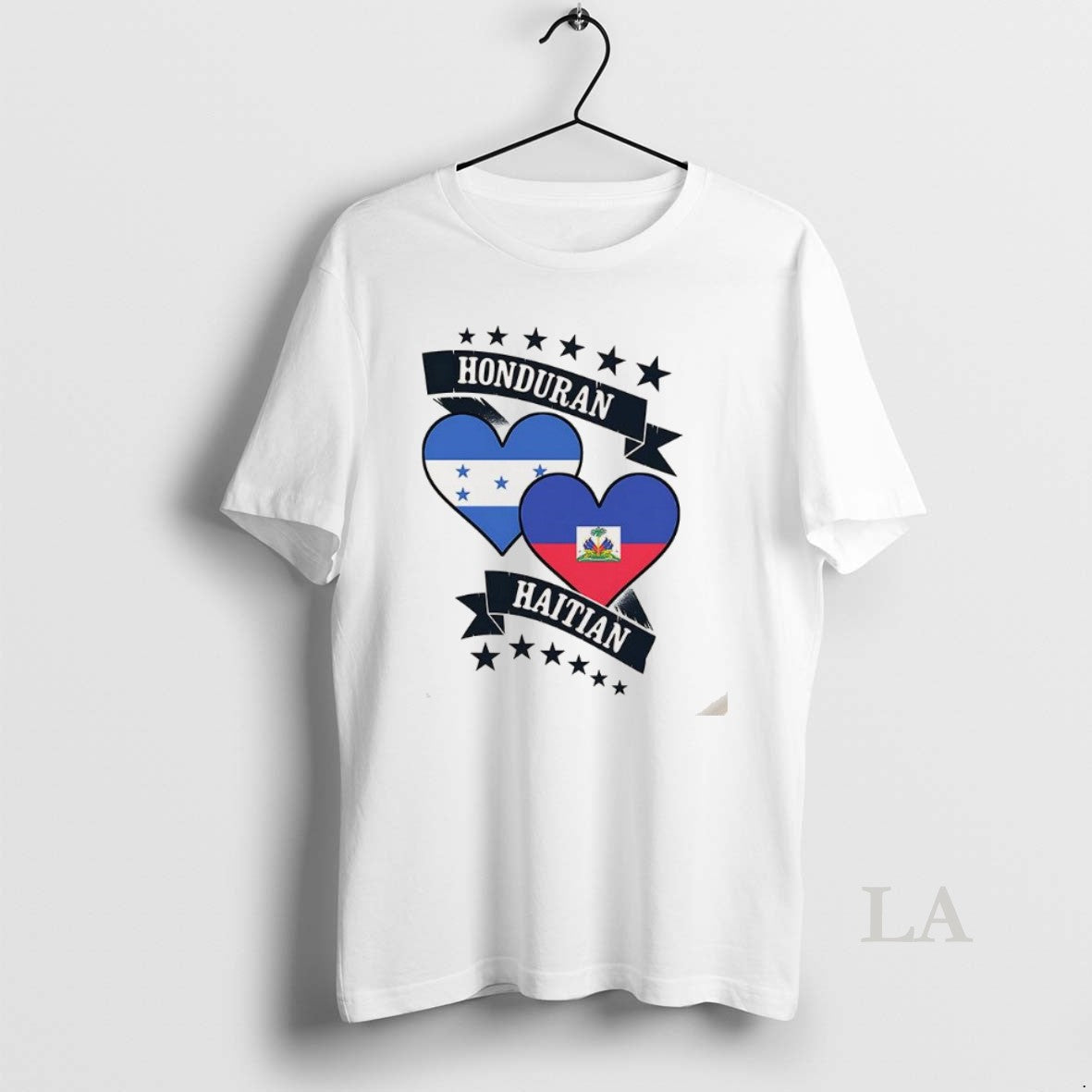 Original Honduran Vs Haitian Heart Flags