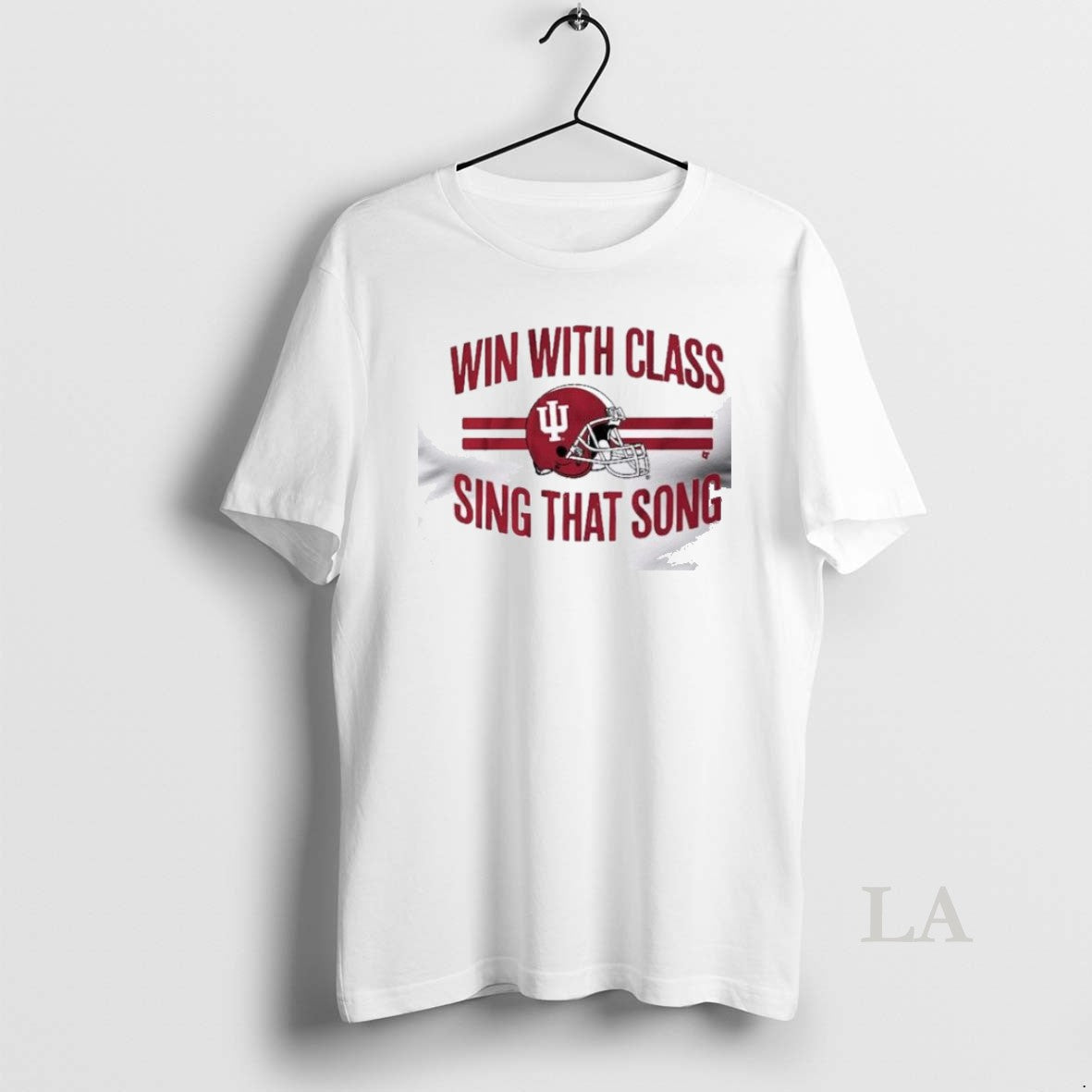 Original Indiana Football Win With Class Sing That Song Helmet T Men