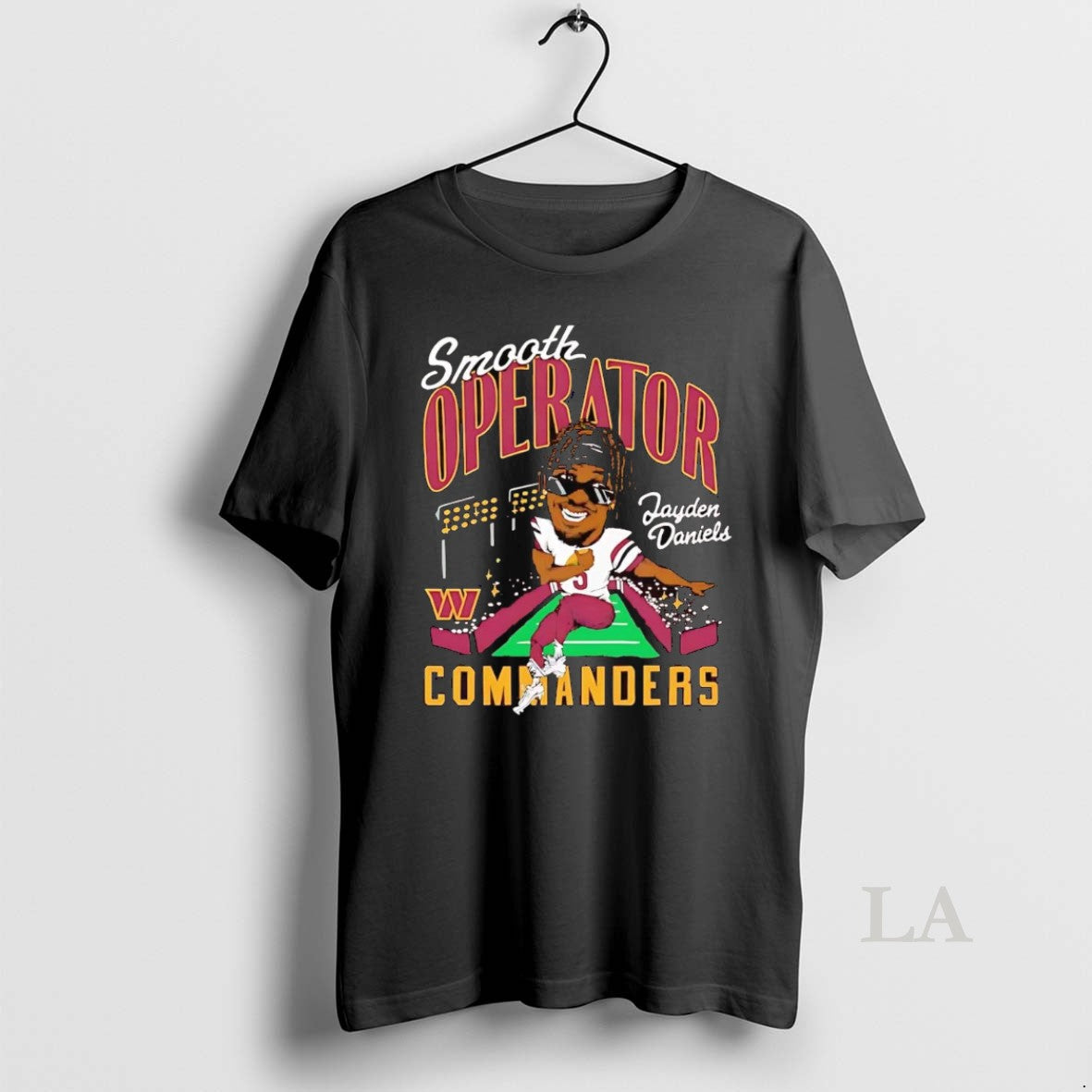 Original Jayden Daniels Smooth Operator Caricature Washington Commanders